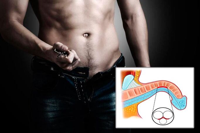 Man unbutton his fly for penis enlargement exercises